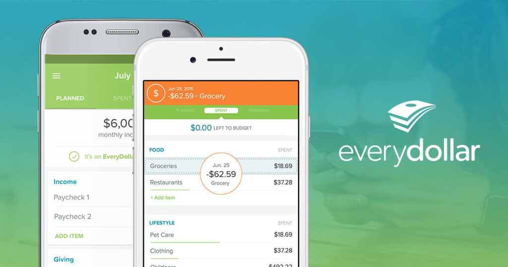 Budgeting hacks like mentally earning next month's rent this month are easy with budgeting apps like EveryDollar.